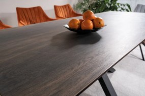 Masa extensibila Columbus Ceramic maro LEGNO/negru L160-240 cm