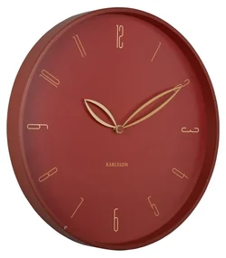 Karlsson 6012RD design ceas de perete roșu,diametru 40 cm