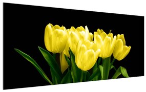Tablou cu lalele galbene (120x50 cm), în 40 de alte dimensiuni noi