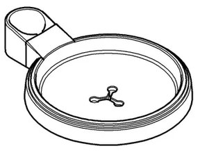 GROHE 27206000 - Suport pentru săpun RELEXA pentru bară de duș O 22 sau 25 mm, transparent