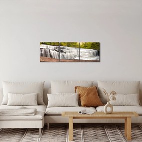 Tablou - Cascadă (cu ceas) (90x30 cm)