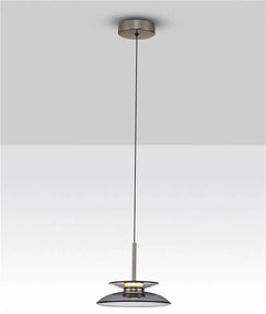 Lustra LED design ambiental Esti fumuriu 23cm