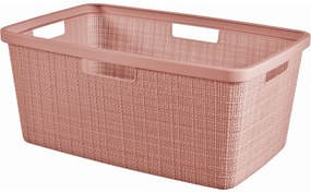Curver Coș pentru rufe curate Jute 46 l, roz