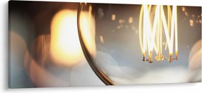 Tablou cu becul aprins (120x50 cm)