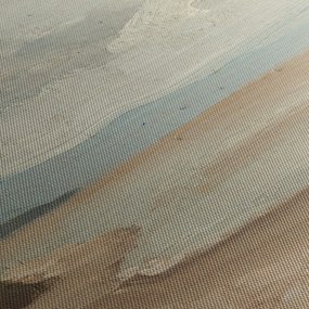Tablou - Jean-Baptiste-Camille Corot, Beach Near Etretat, reproducere (cu ceas) (90x30 cm)