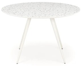 Masa rotunda Aramis terrazzo/alb ø120/h76 cm