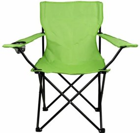 Set camping - 2x scaune pliante cu suport - verde deschis