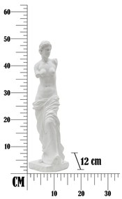 Statuetă decorativă Mauro Ferretti Statua Woman, alb