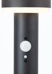 Lampă LED solară cu senzor Brilliant GARVINA LED/3W/3,7V 85 cm IP44 negru