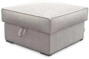Taburet crem SMART COSARO cu spatiu de depozitare 65x65 cm