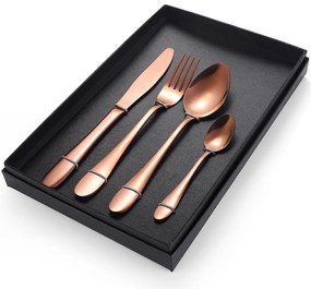 Set 4 tacamuri din inox,TRENDY'S,rose