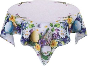 decoDoma Față de masă centrală cu imprimeu OUĂ DE PAȘTE 85 x 85 cm