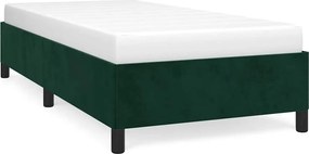vidaXL Cadru de pat fără saltea, verde închis, 80x200 cm, catifea