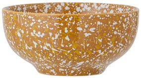 Bol din gresie ceramică Bloomingville Carmel, ø 15,5 cm, portocaliu-alb