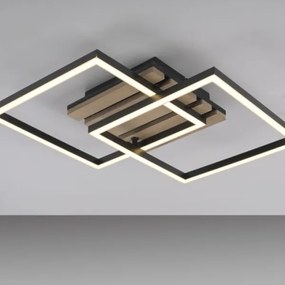 JUST LIGHT. 14053-79 - Plafonieră LED AKUSTIKA LED/15W/230V, stejar/negru