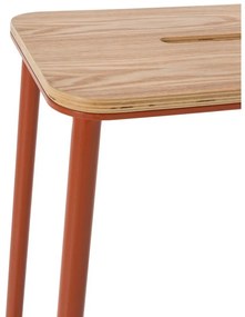 Set de scaune de bar cărămiziu 2 buc. (înălțime șezut 65 cm) Abba – Marckeric