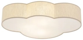 Brilagi - Plafonieră pentru copii NIMBUS LINEN 4xE27/15W/230V 46x63 cm bej