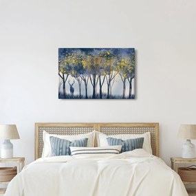 Tablou cerbul în pădure (90x60 cm)