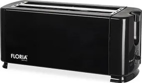 Prajitor paine dublu FLORIA ZLN2706, Negru Putere 1300W, 2 fante, 4 felii,