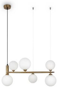 Lustră pe cablu Maytoni MOD013PL-06BS1 RING 6xG9/25W/230V alamă