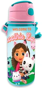 Gabby&#039;s Dollhouse Smoothie Land sticlă de aluminiu cu cârlig 600 ml