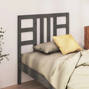 vidaXL Tăblie de pat, gri, 96x4x100 cm, lemn masiv de pin