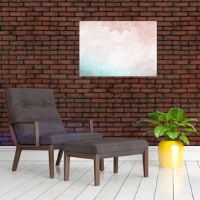 Tablou - Mandala pe zid 2 (70x50 cm)