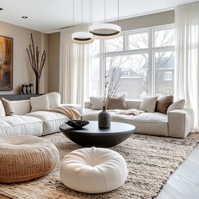 Lustră LED pe cablu ORBITA LED/72W/230V alb/negru