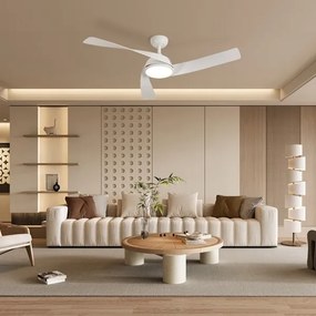ZEVENTI - Ventilator de tavan LED AERYS LED/24W/230V Wi-Fi Tuya alb + telecomandă