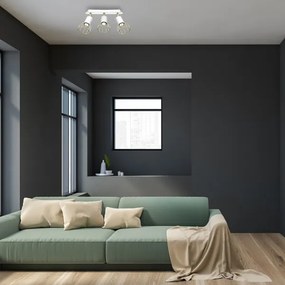 Spot DANTE 3xGU10/25W/230V alb/aurie