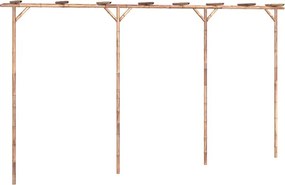 vidaXL Pergolă, 385x40x205 cm, bambus