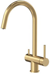 Baterie de bucătărie REA Caren BRUSH GOLD