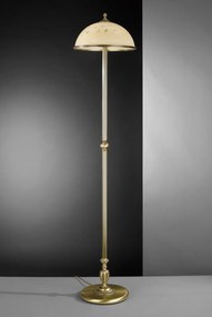 Lampadar / Lampa de podea din alama cu sticla decorata design italian 6208