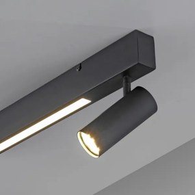 Schöner Wohnen 11794-18 - Spot LED DANTE 3xGU10/10W+LED/14,4W negru