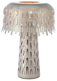 Veioză grej cu abajur din metal (înălțime 38 cm) Verbera – Markslöjd