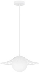 Pendul design modern FLY alb mat 36cm