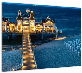 Tablou - hotel pe plajă (70x50 cm), în 40 de alte dimensiuni noi