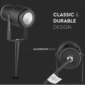 Lampă LED de exterior LED/12W/230V 3000K neagră IP65