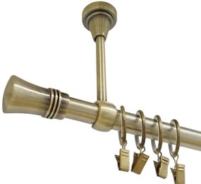 Galerie simpla prindere tavan CAPRI 19 mm aur antic (Alege marime: 160 cm)