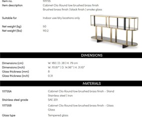 Raft elegant design LUX Clio Round low