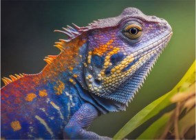 Tablou - Iguana colorată (70x50 cm)