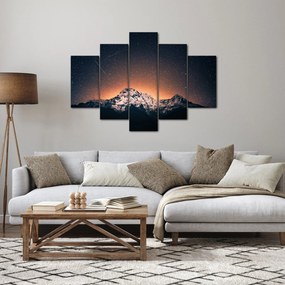 Tablou cu cerul nocturn cu munți (150x105 cm)
