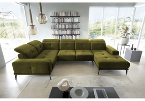 Colțar Neviro 350cm verde