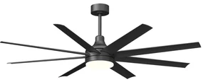 Ventilator LED dimabil de tavan Aigostar LED/24W/230V 2700-6500K 165 cm negru + telecomandă