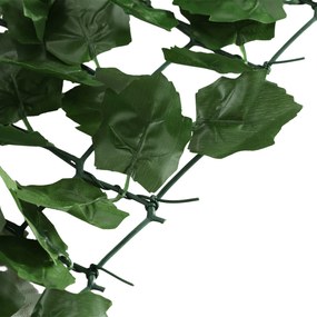 Outsunny Gard Artificial Paravan Decorativ Rulou 3L x 1Î m Frunziș Realist Anti-UV Verde Închis | Aosom Romania