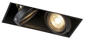 Spotlight inteligent îngropat negru incl. 2 Wifi GU10 Trimless - Oneon 2