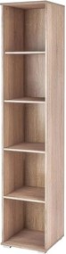 Biblioteca LIMA SL1, stejar sonoma, PAL laminat, 40x40x200 cm