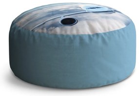 Taburet Circle avion printre nori, albastru