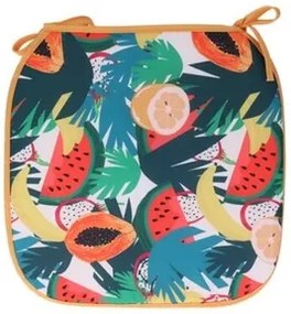 Pernă de scaun Papaya alb, 38 x 38 cm