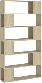 vidaXL Bibliotecă/Separator cameră, stejar sonoma, 100x24x188 cm
